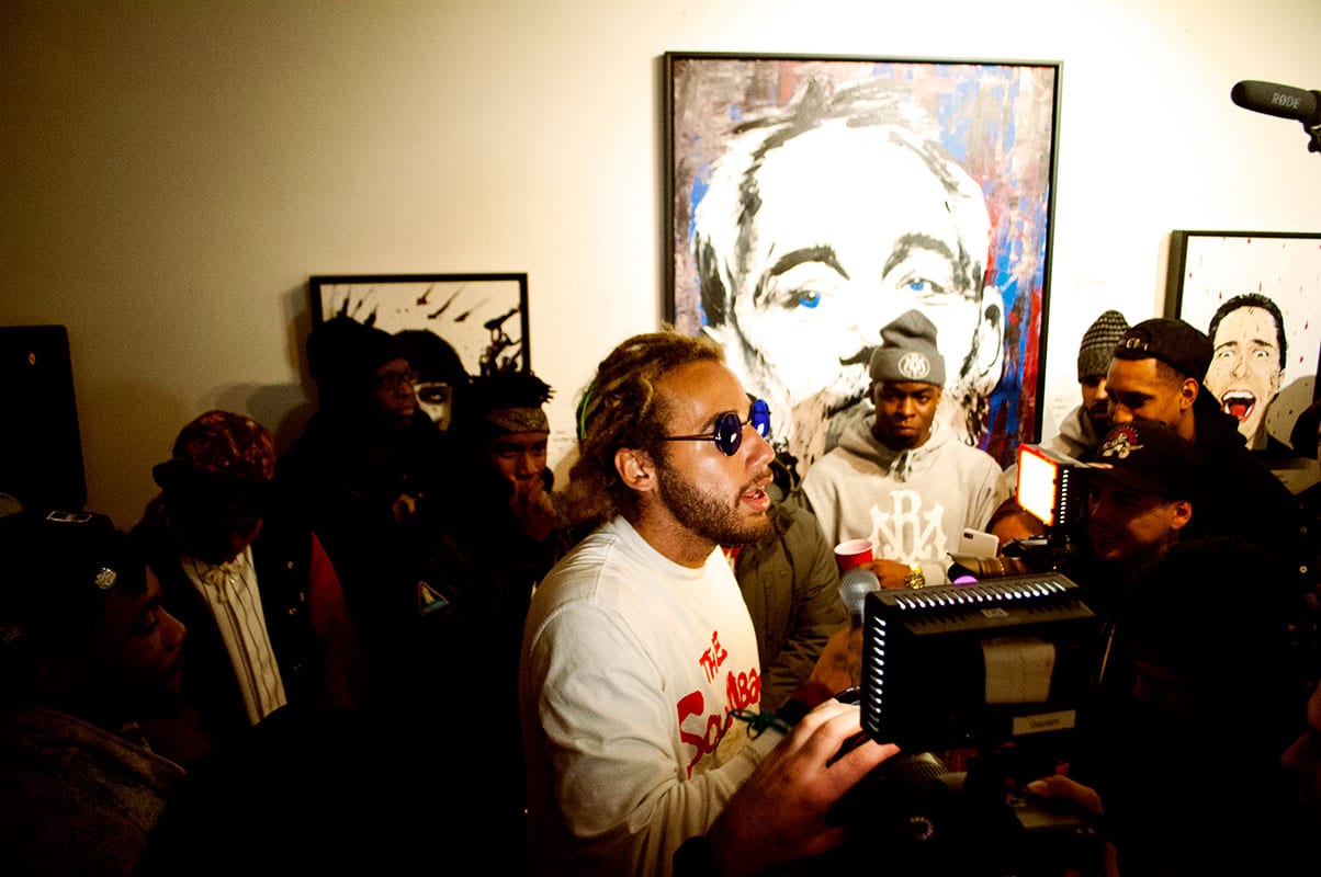 Dillan Ponders Young Lords Cypher at 416 Gallery
