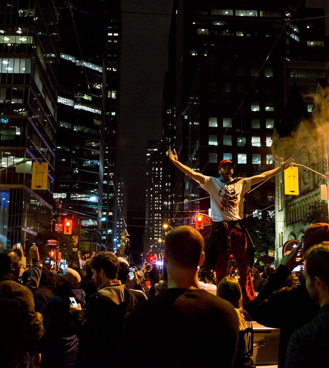 Toronto Raptors Game 6 celebration